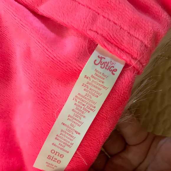 Justice Girls Panda Fur Mitten Scarf - Picture 5 of 5